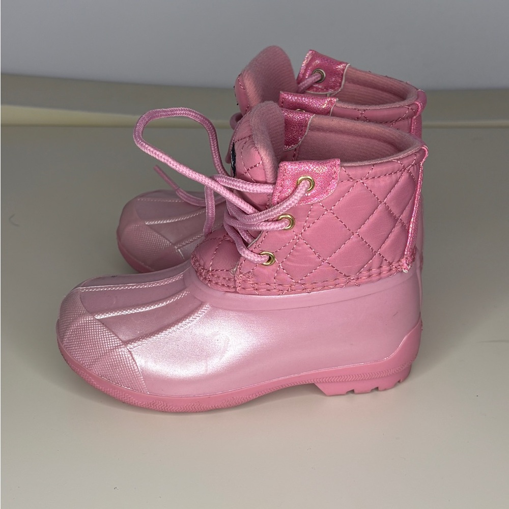 Sperry Pink Toddler Duck Boots